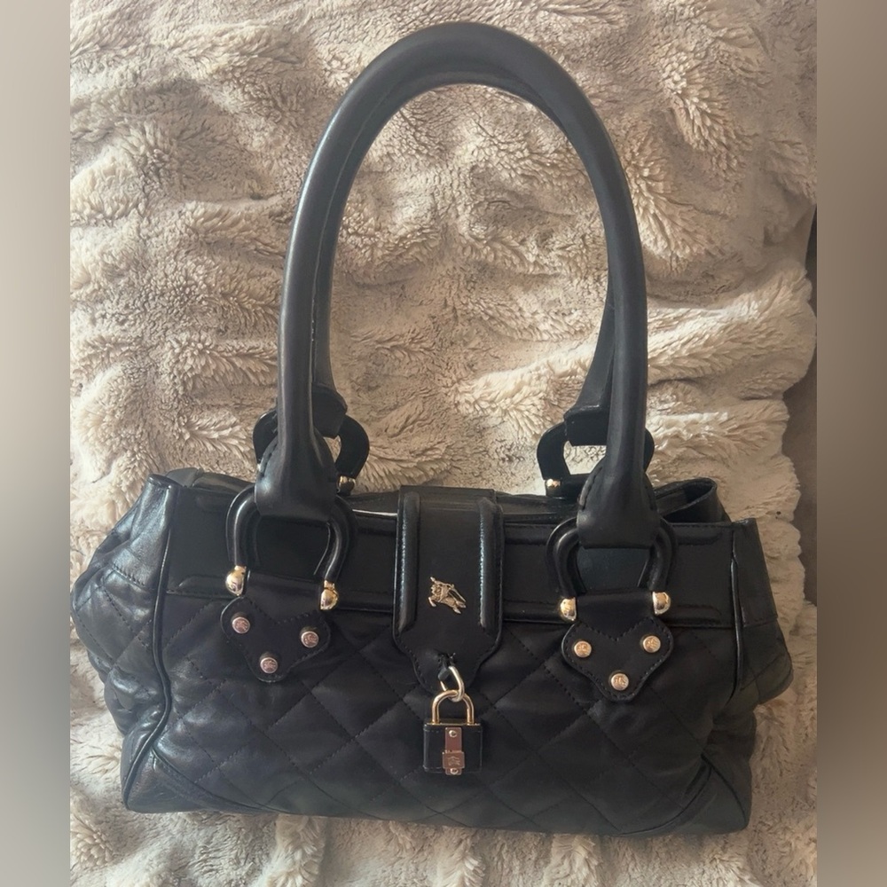 Burberry | Prorsum Diamond Quilted Leather Satchel Shoulder Handbag Women’s